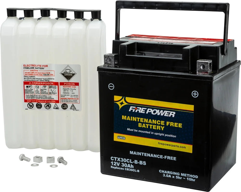 Fire Power Maintenance Free Battery CTX30CL-B-BS appropriate With Sea-Doo GTX 185 2003-2006