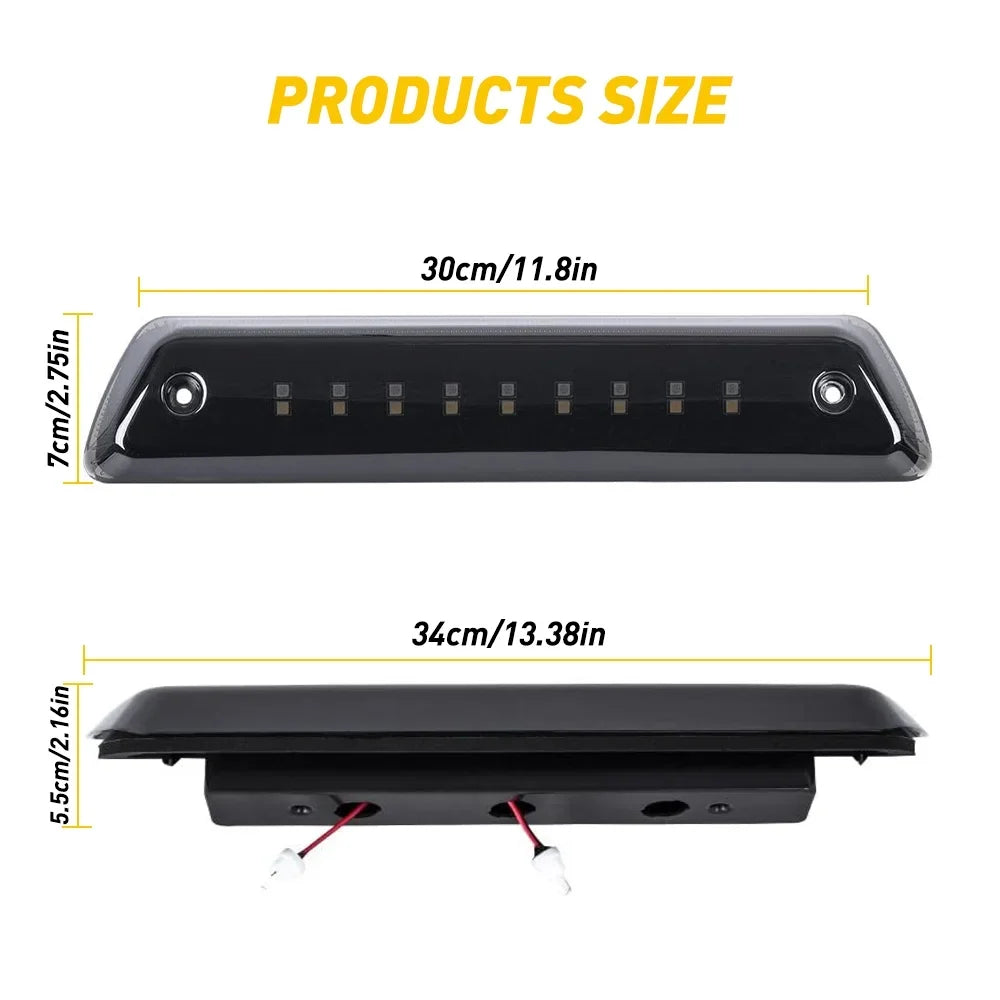 The 3rd Brake Light/Rear Cargo Light Smoked For 2009-2014  F150, Power Saving, IP67 Waterproof