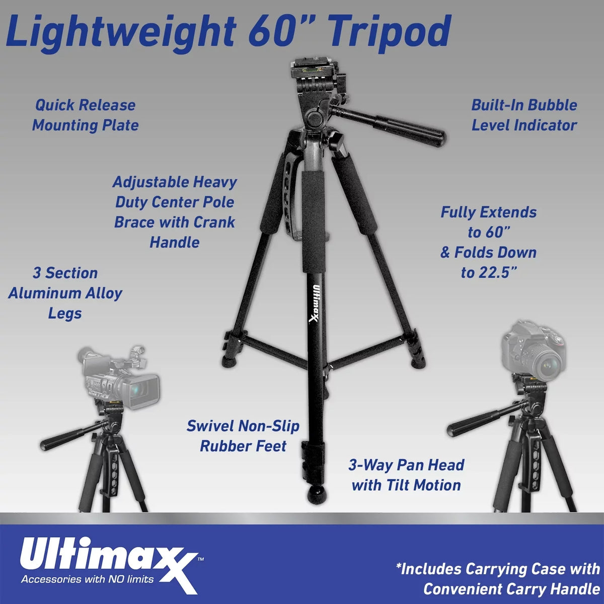Ultimaxx Advanced  D7500 DSLR Camera with 18-140mm Lens Bundle - Includes: 64GB Extreme Memory Card, Lightweight 60” Tripod & Much More (26pc Bundle)