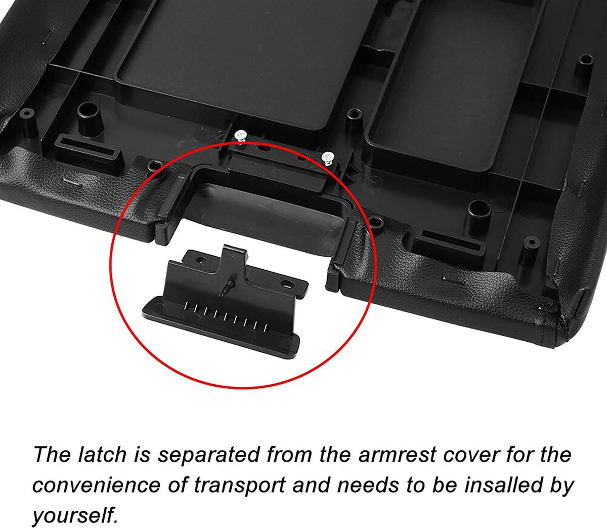 ASOOLL Center Console Armrest wrap Latch, Suitable for 07-14 Silverado, Avalanche, Suburban, Sierra, Yukon, Escalade-Perfect Replacement for OEM Part 20864151, 20864153, 20864154