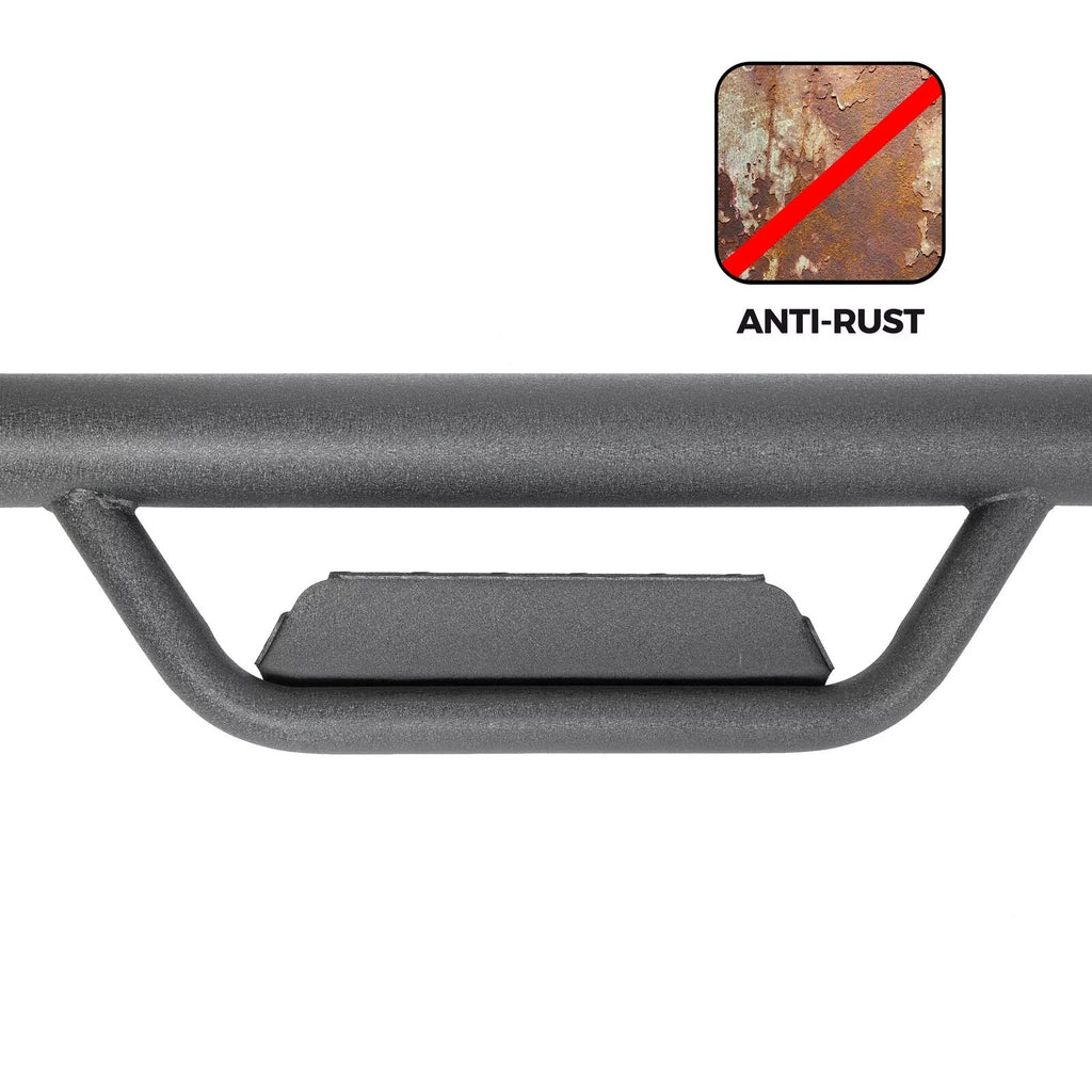 Kojem Side Steps Nerf Bars for 2005-2023  Tacoma Double/Crew Cab Matte Black Running Board Hoop Bar Door Dropped Steps