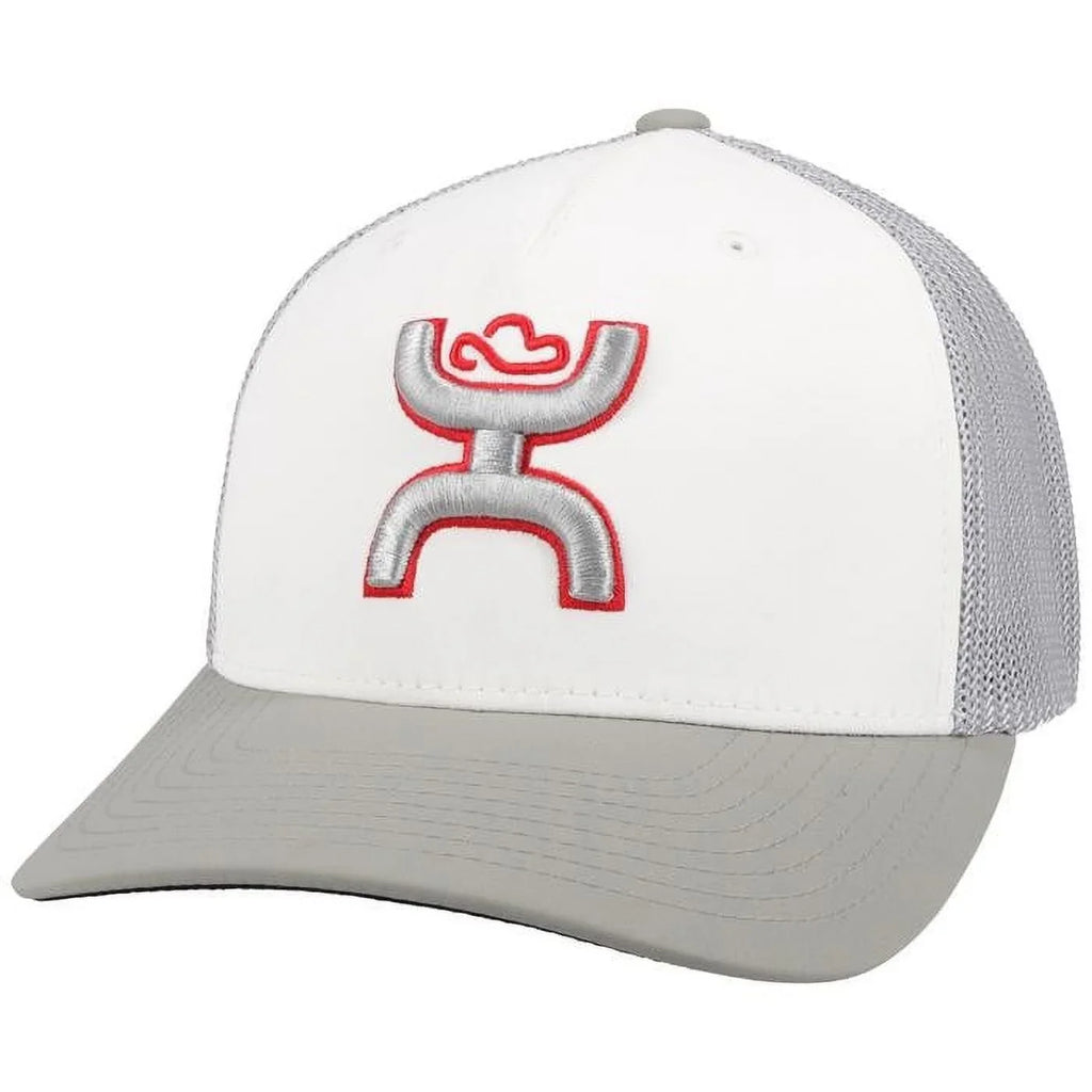 Hooey Coach Red White Gray Mesh - Hats Cap   - 2112Whgy