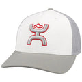 Hooey Coach Red White Gray Mesh - Hats Cap   - 2112Whgy