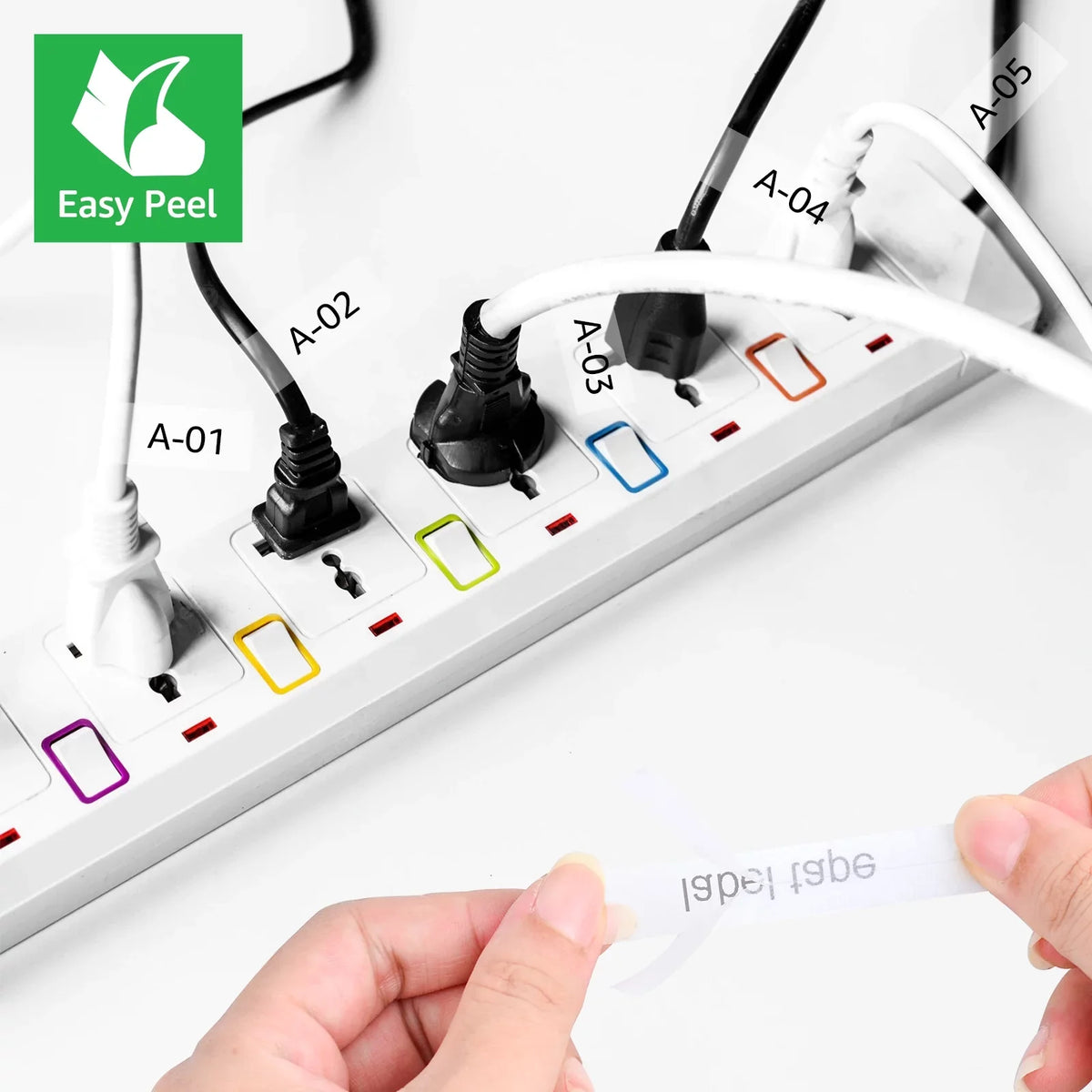 GREENCYCLE 10PK matching for Brother P-touch 12mm x 8m Black on Clear TZ TZe TZe-FX131 TZ-FX131 TZe-131 TZ-131 Flexible ID Cable Wire Label Tape