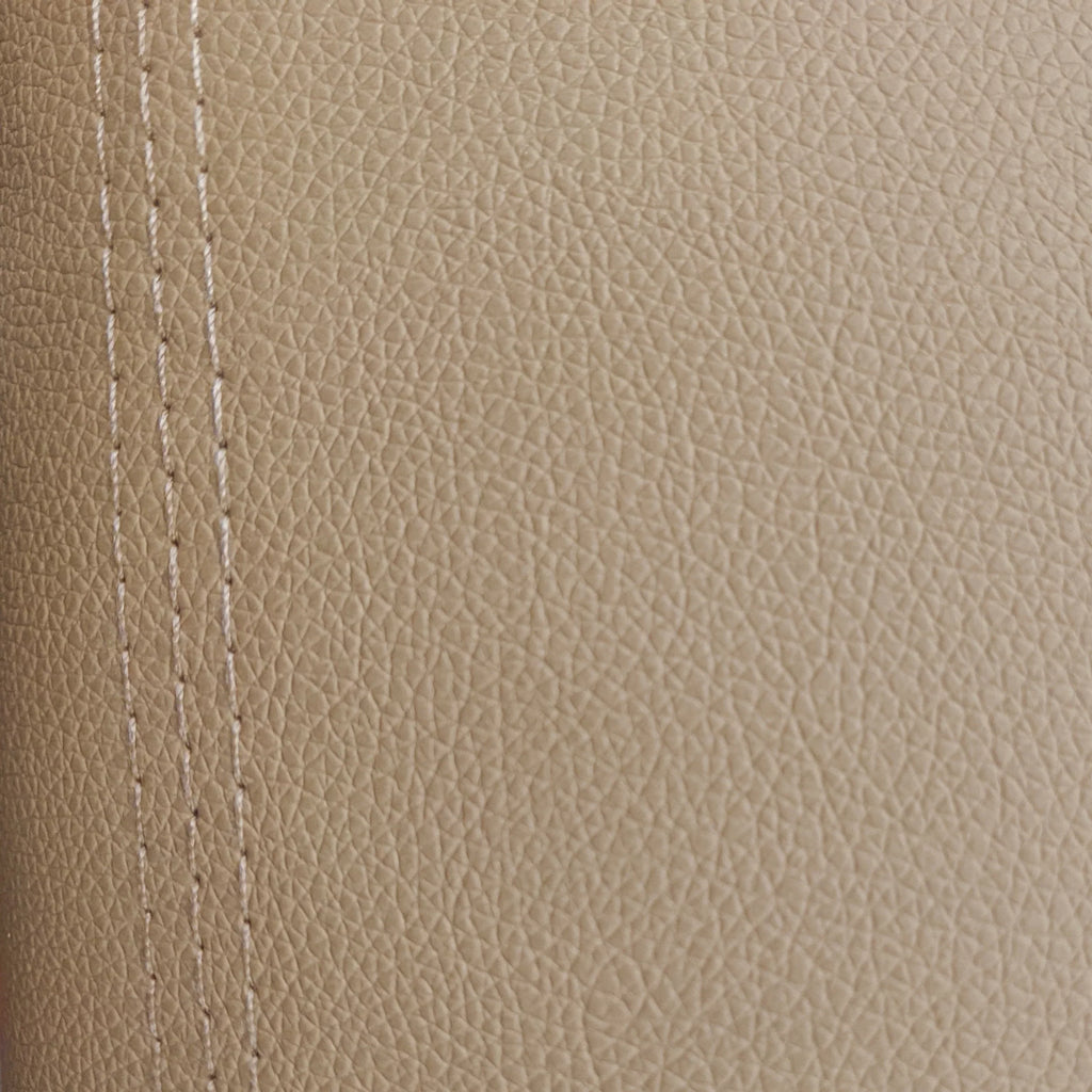 Genuine Dickies 2 Piece Prestige Front Car Seat Covers Vegan Leather Beige, 806514