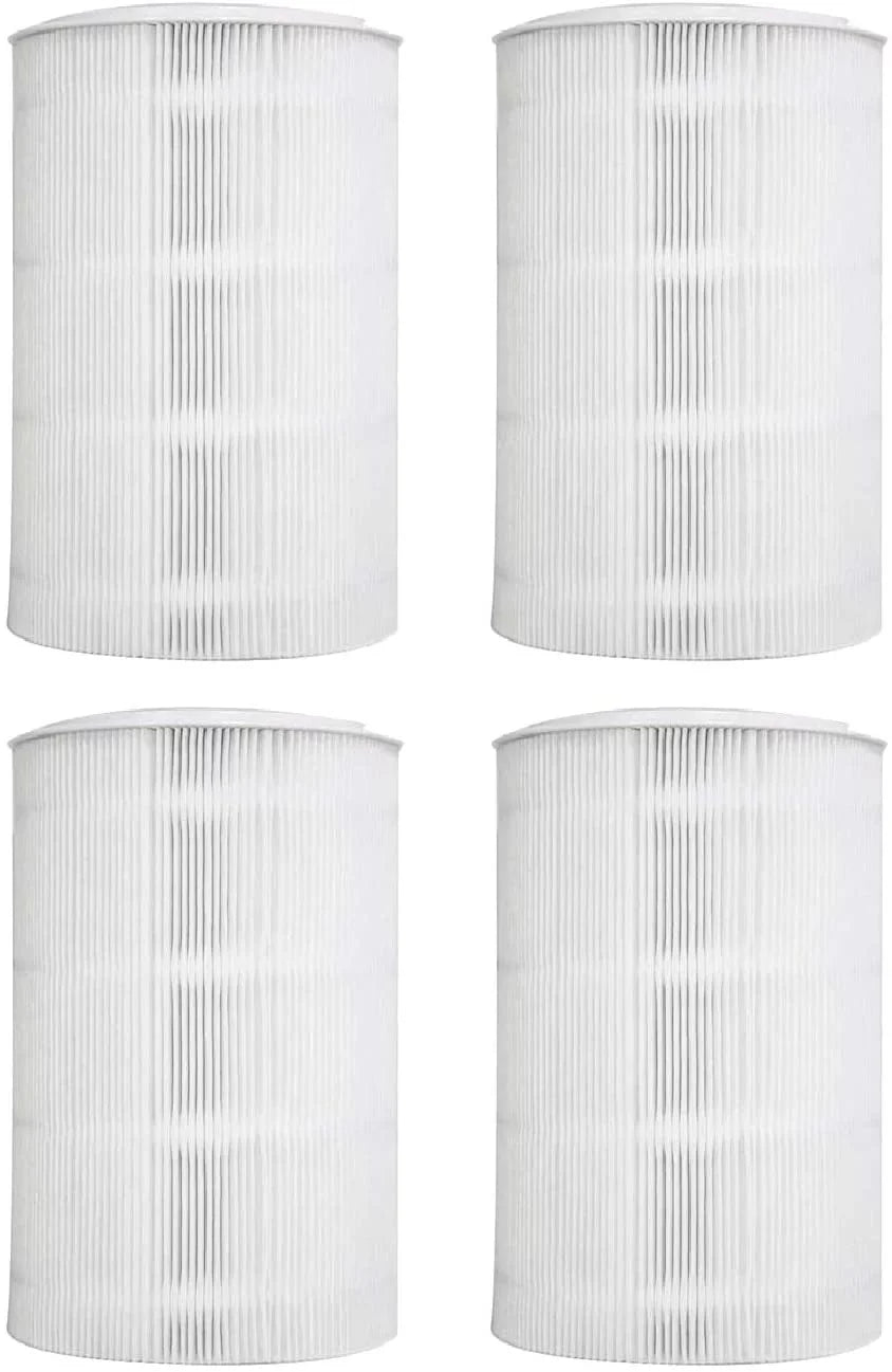 4 Filters. Particle and Activated Carbon. Nispira HEPA Blue Pure 411 Replacement Filter matching with Blueair Blue Pure 411 Air Purifiers