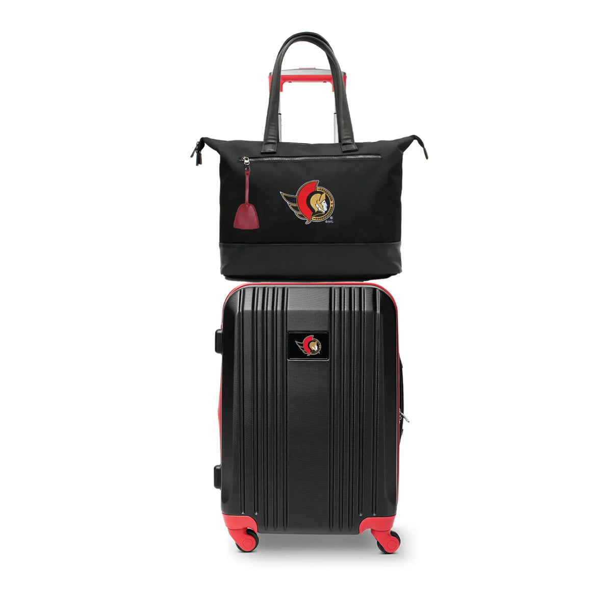 MOJO Ottawa Senators Premium Laptop Tote Bag and Luggage Set