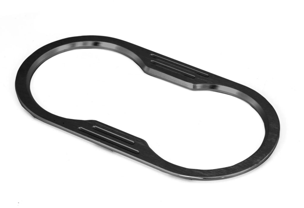 Rugged Ridge by RealTruck | 11422.14 Cup Holder Trim, Black Billet Aluminum; 2007-2010 Jeep Wrangler JK suitable with Select: 2008 Jeep Wrangler Unlimited