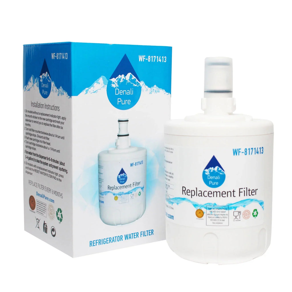 3-Pack Replacement for Whirlpool ED22UEXHW01 Refrigerator liquid Filter - suitable with Whirlpool 8171413, 8171414 Fridge aqua Filter Cartridge
