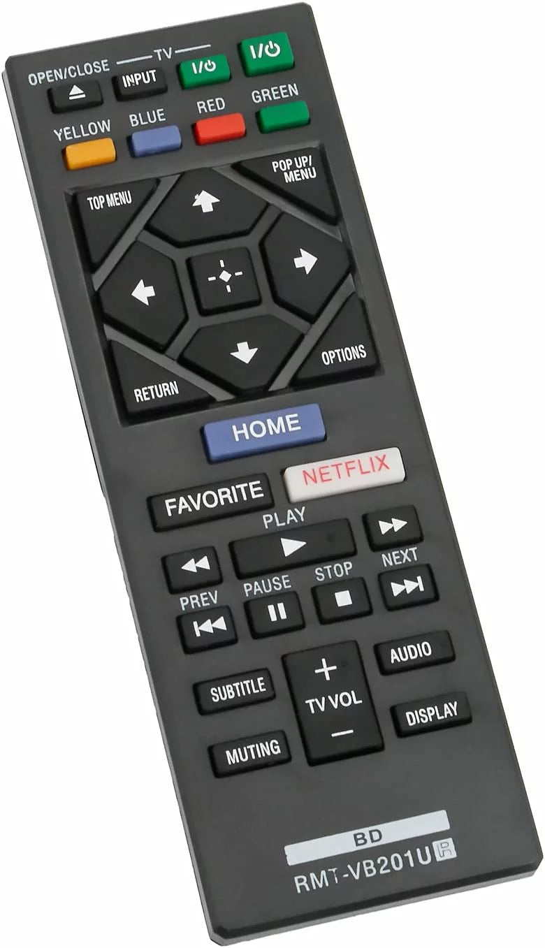 RMT-VB201U Replace Remote Control fit for  Blu-Ray BD Disc DVD Player BDP-BX370 BDP-S1700 BDP-S3700 BDP-S6700