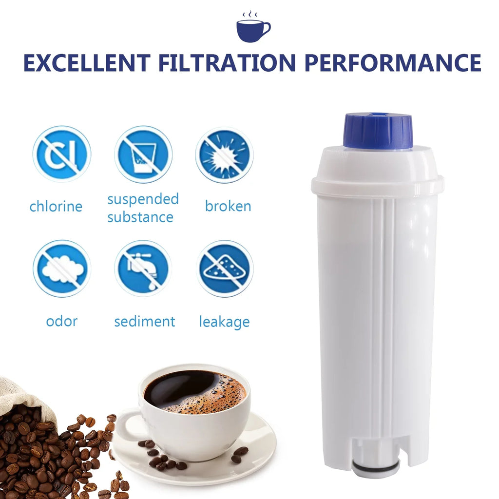 4Pcs Coffee Replacement Filter Cartridge Replacement Filter Coffee Filter matching with Delonghi DSL C002 Maker Machine Coffee Machine Accessory liquid Filter for Coffee Maker