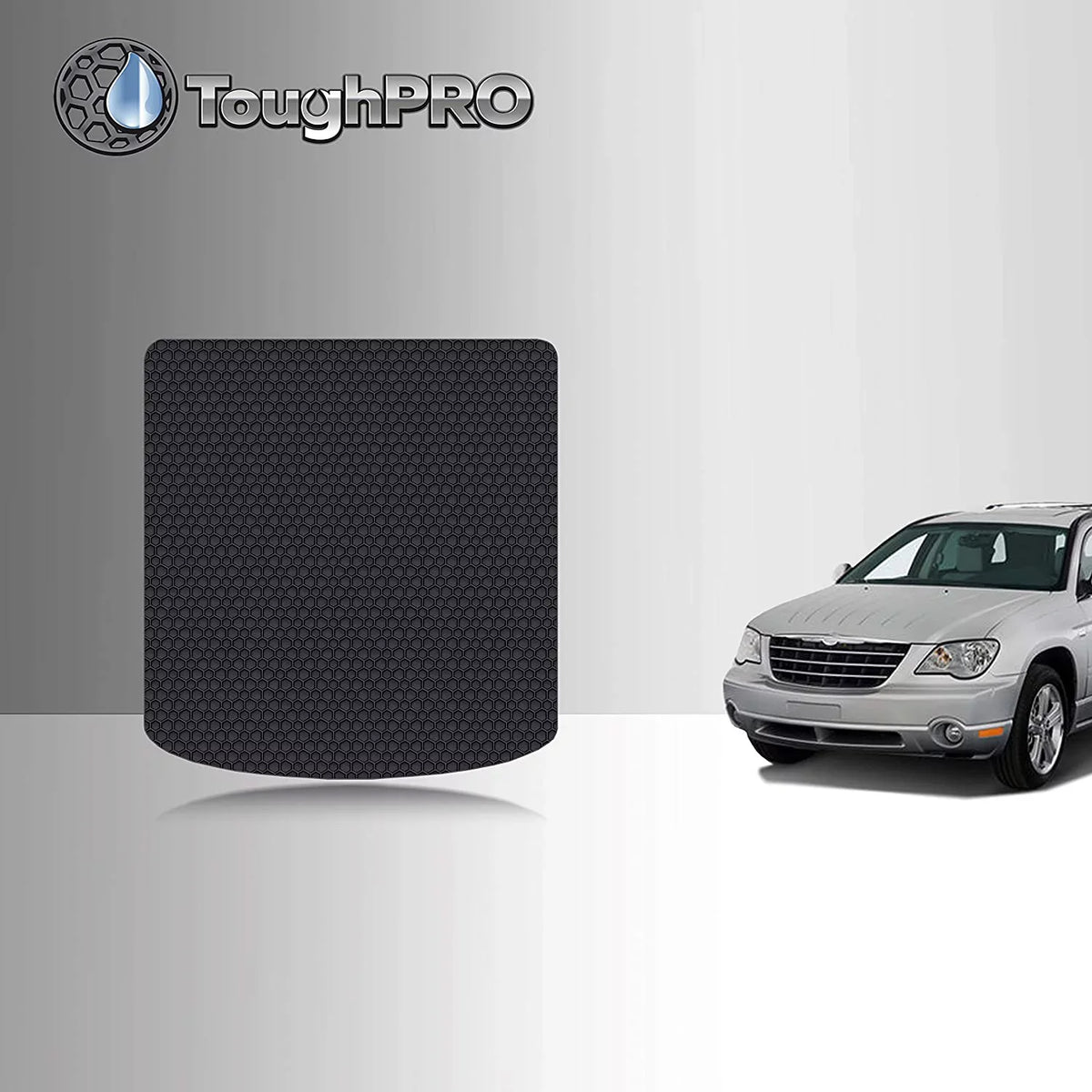TOUGHPRO Cargo/Trunk Mat Accessories appropriate with Chrysler Pacifica - 3rd Row Down - All atmospheric conditions - Heavy Duty - Custom Fit - (Made in USA) - 2021