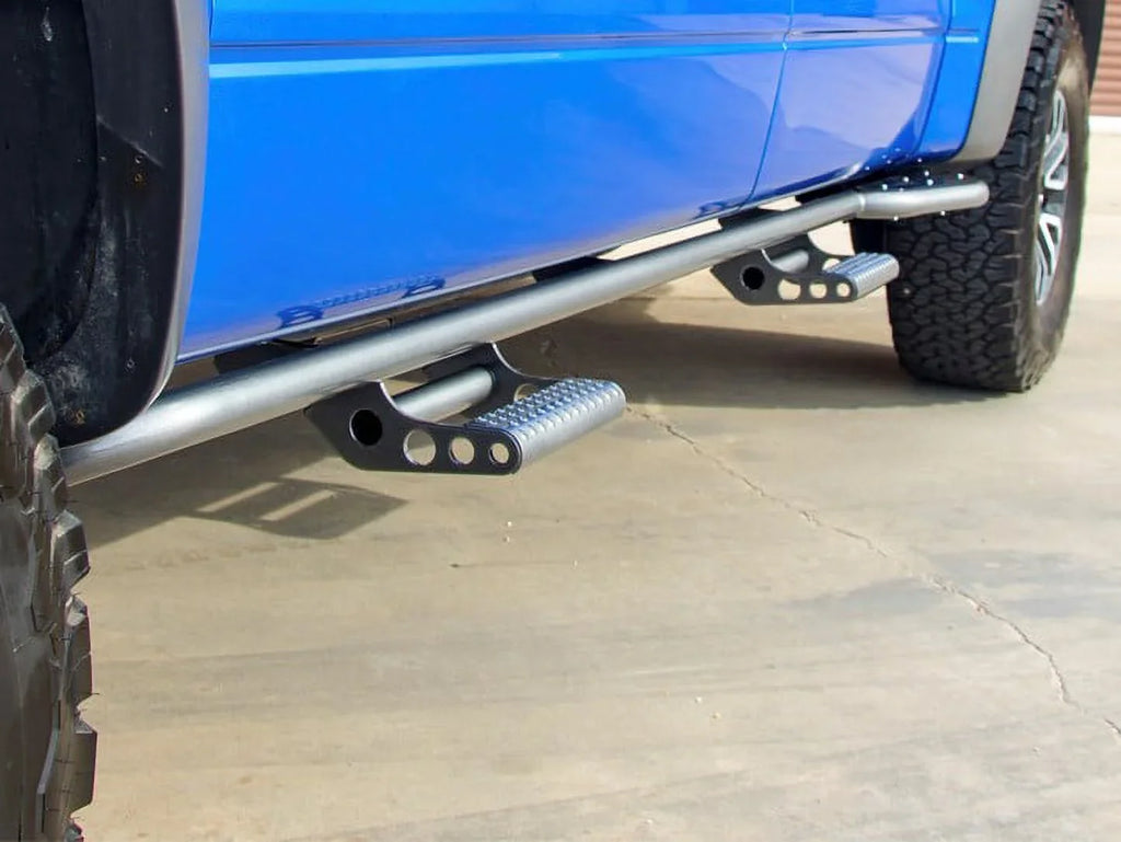 N-Fab by RealTruck Rkr Rails | Textured Black | T074Rkrqc | matching with 2007-2021  Tundra Double Cab All Beds, SRW Gas