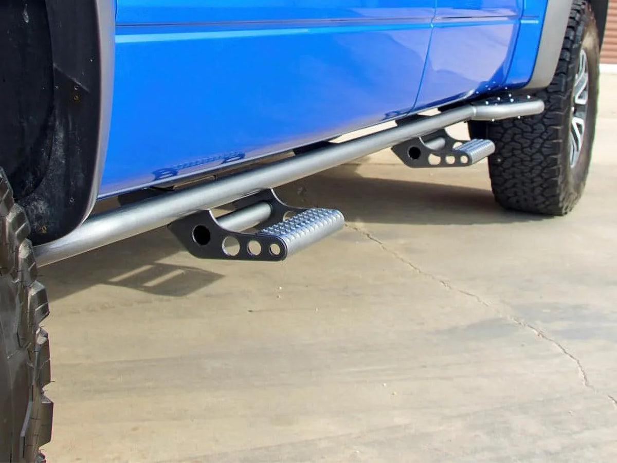 N-Fab by RealTruck Rkr Rails | Textured Black | T074Rkrqc | matching with 2007-2021  Tundra Double Cab All Beds, SRW Gas