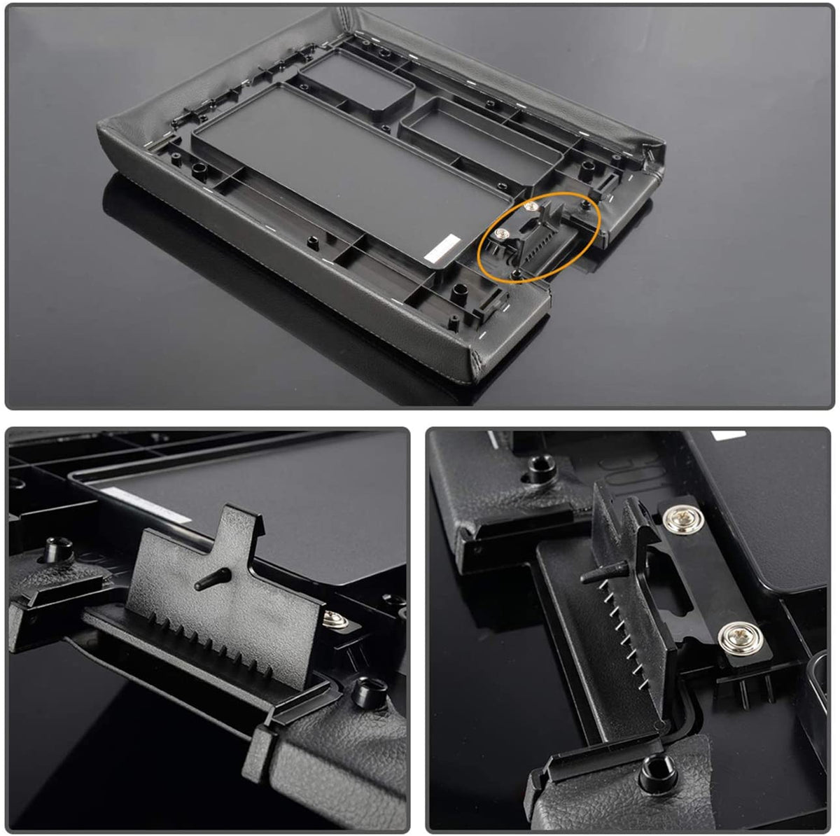 ASOOLL Center Console Armrest wrap Latch, Suitable for 07-14 Silverado, Avalanche, Suburban, Sierra, Yukon, Escalade-Perfect Replacement for OEM Part 20864151, 20864153, 20864154