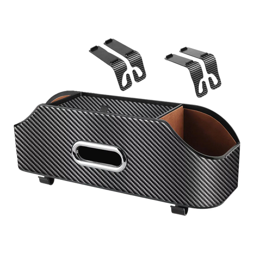 Car Seat Back Organizer Tissue Box Multifunctional Keep Tidy with Cup Holder
