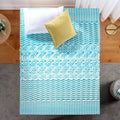 Spa Sensations by Zinus 2" Green Tea Cooling Gel Memory Foam Zoned Support Mattress Topper, Full