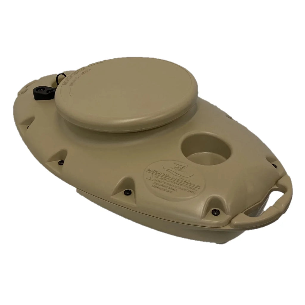 CreekKooler Pup 15 Quart Floating Beverage aqua Portable Cooler, Tan