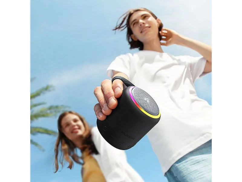 Soundcore B3127Z11 Mini 3 Pro Portable Bluetooth Speaker 2-Pack Black 15H Playtime IPX7 Waterproof