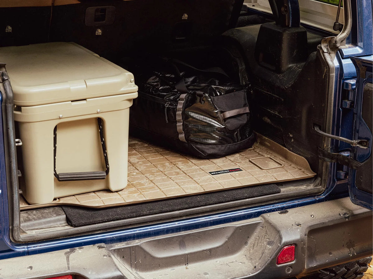 WeatherTech Cargo Trunk Liner with Bumper Protector suitable with 2020-2024 Subaru Outback - Behind 2nd Row Seating With Bumper Protector, Black