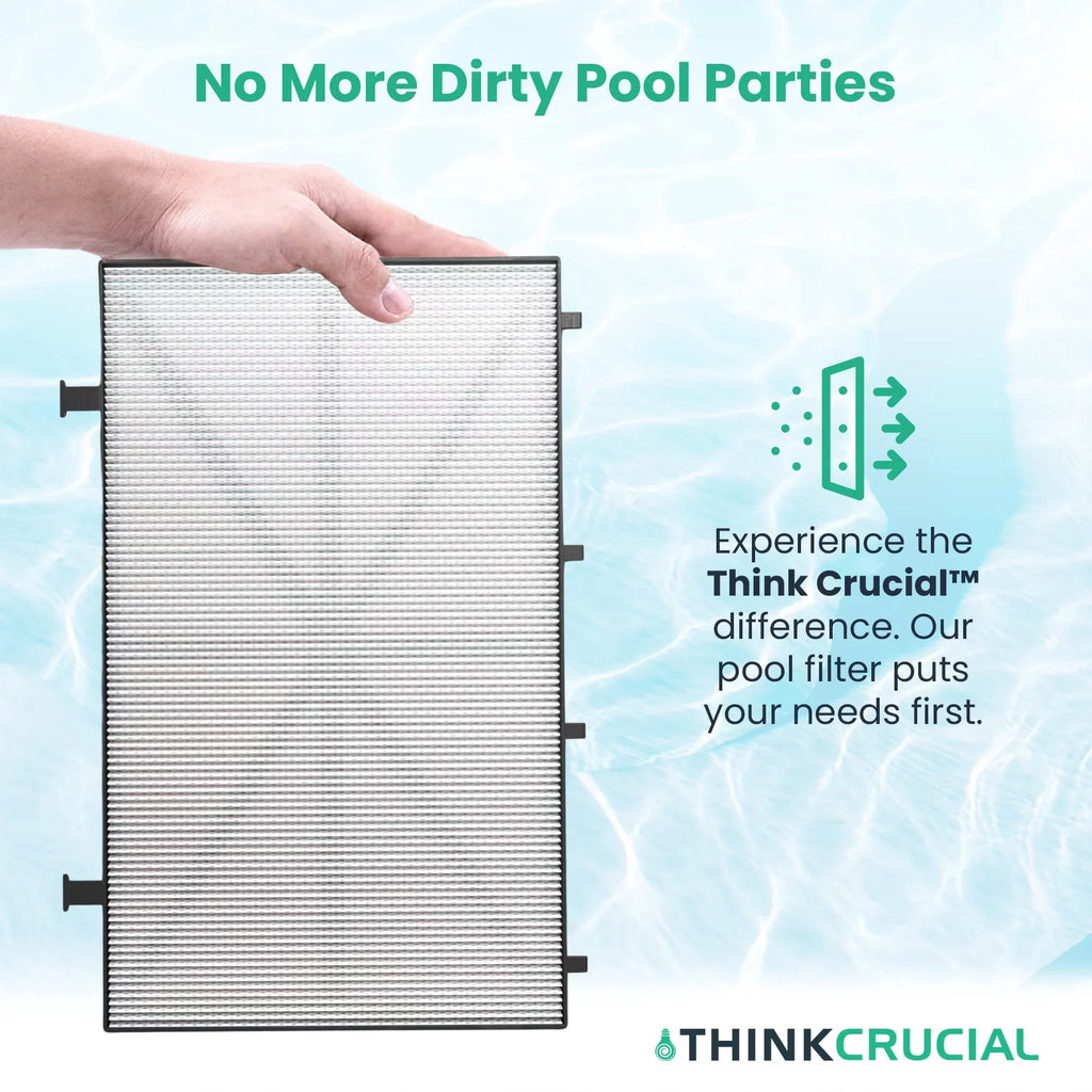 Think Crucial Replacement Ultra Fine Filters suitable with Maytronics Dolphin, Nautilus CC Plus, M200, M400, M500, M4, M5, Wave 65, Wave 90, Oasis Z5 Models, Part# 9991432-R4 - Large Filter Panels