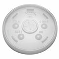 Hot/Cold Cup, Flat, Identification Buttons, Straw Slot, Clear, Pk1000. DART Lid for 12 to 24 oz