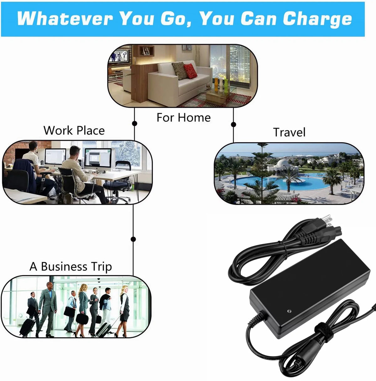 KONKIN BOO appropriate 4-Pi20V 6A 120W AC / DC Adapter Replacement for Alienware Area-51m EA11203 EA112 Power Supply Cord Cable PS Charger Mains PSU (with 4 Prong Connector)