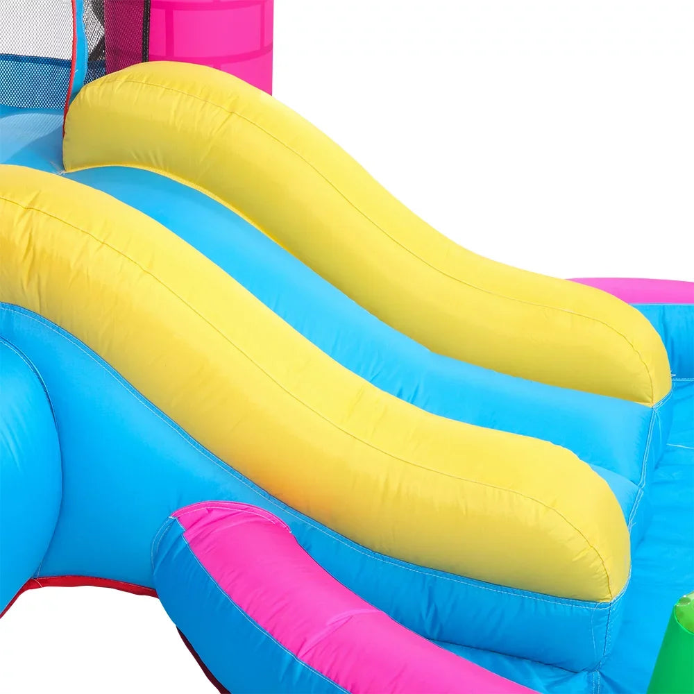 SalonMore Inflatable Bounce House with Blower,Pool & liquid Slide & Splash,Multi-color Tank