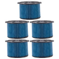 5 Pack VF3500 3-Layer Fine Dust Cartridge Filter Replacement Part 26643 suitable with RIDGID 3-4.5 Gallon Wet & Dry Portable Vacuums