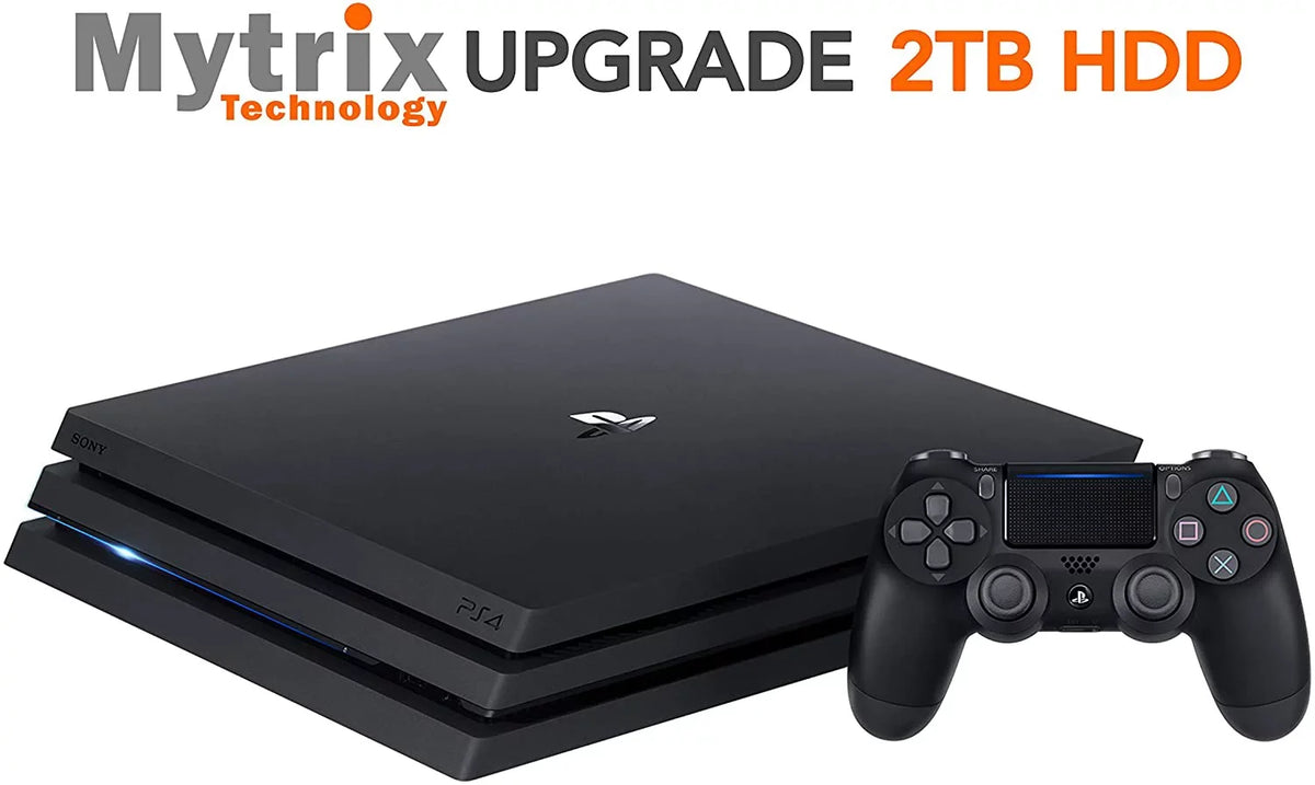 Mytrix Playstation 4 Pro 2TB Console with DualShock 4 Wireless Controller Bundle, PS4 Pro Enhanced by Mytrix