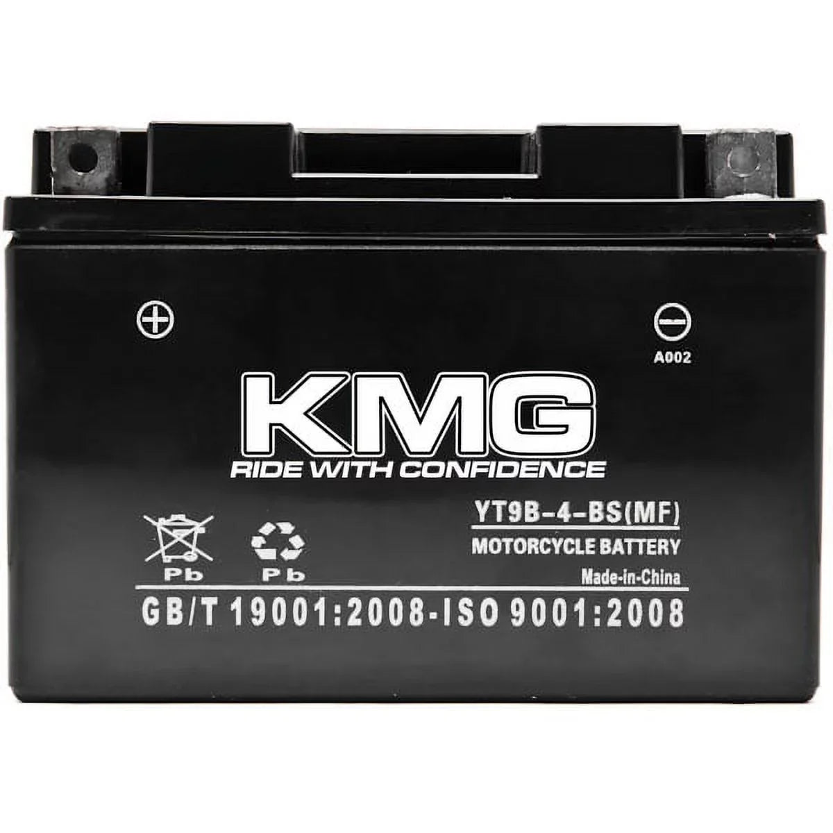 KMG YT9B-4-BS Battery suitable with Yamaha 700 YFM70R Raptor 2006-2012 Sealed Maintenance Free 12V Battery High Performance SMF OEM Replacement Powersport Motorcycle ATV Snowmobile Watercraft