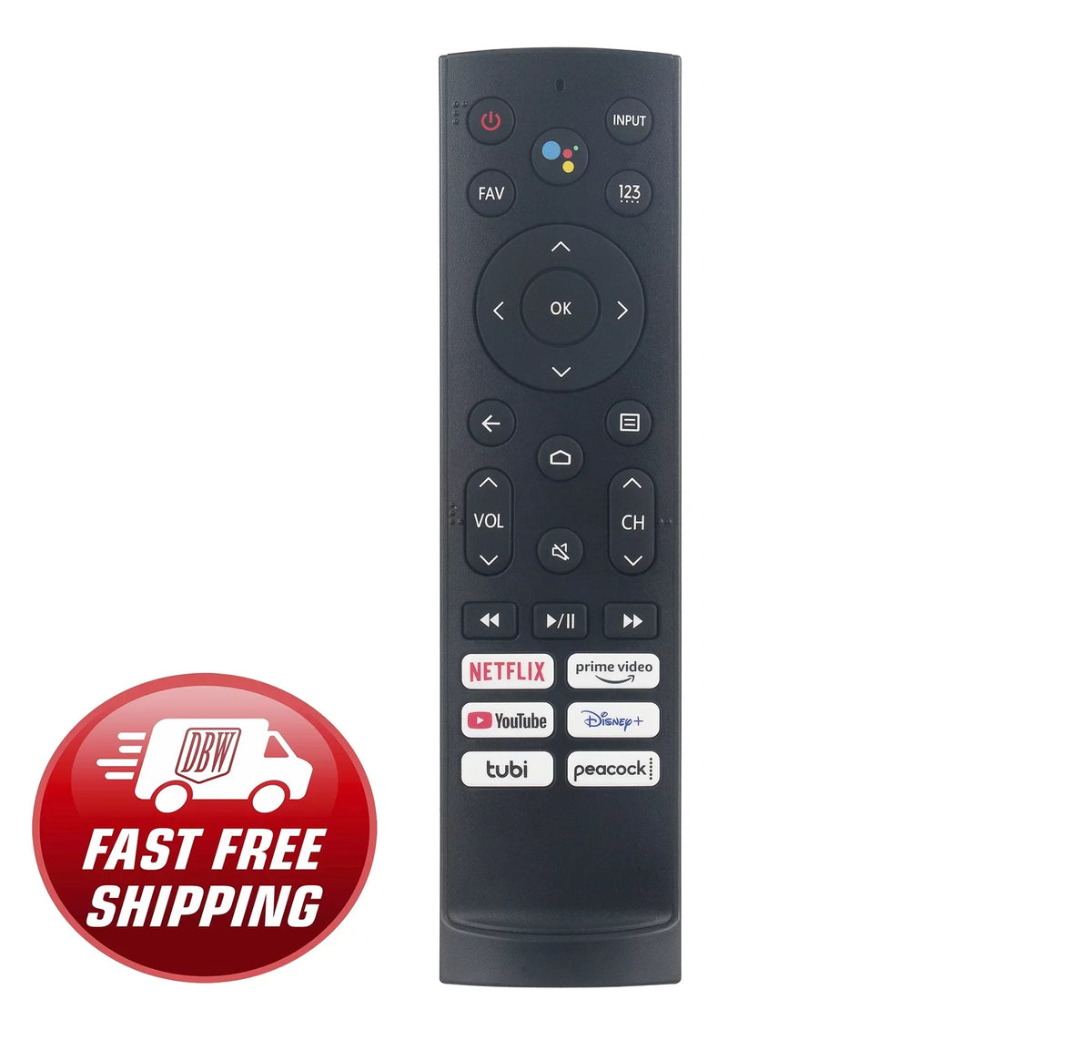 ERF3A90 Voice Replacement Remote Control matching with Hisense Google OLED TV 43A6H ‎50A6H 75U7H 55U7H 65U7H