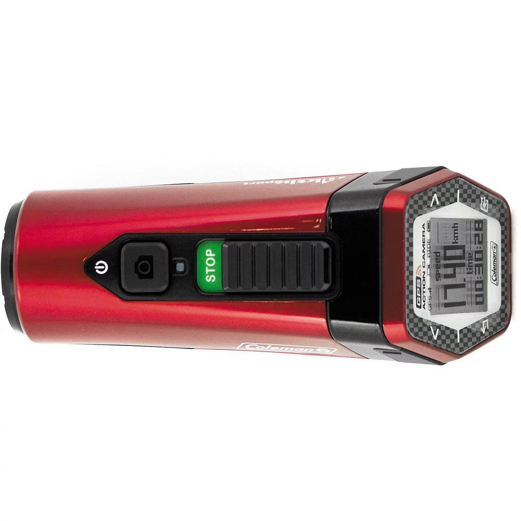 Coleman CX9WP-R AktivSport 1080p HD Action Sports Camera with GPS and Health Stats (Red)