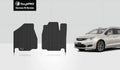ToughPRO - Two Front Mats suitable with CHRYSLER Pacifica - All climate Heavy Duty (Made in USA) - Black Rubber - 2017