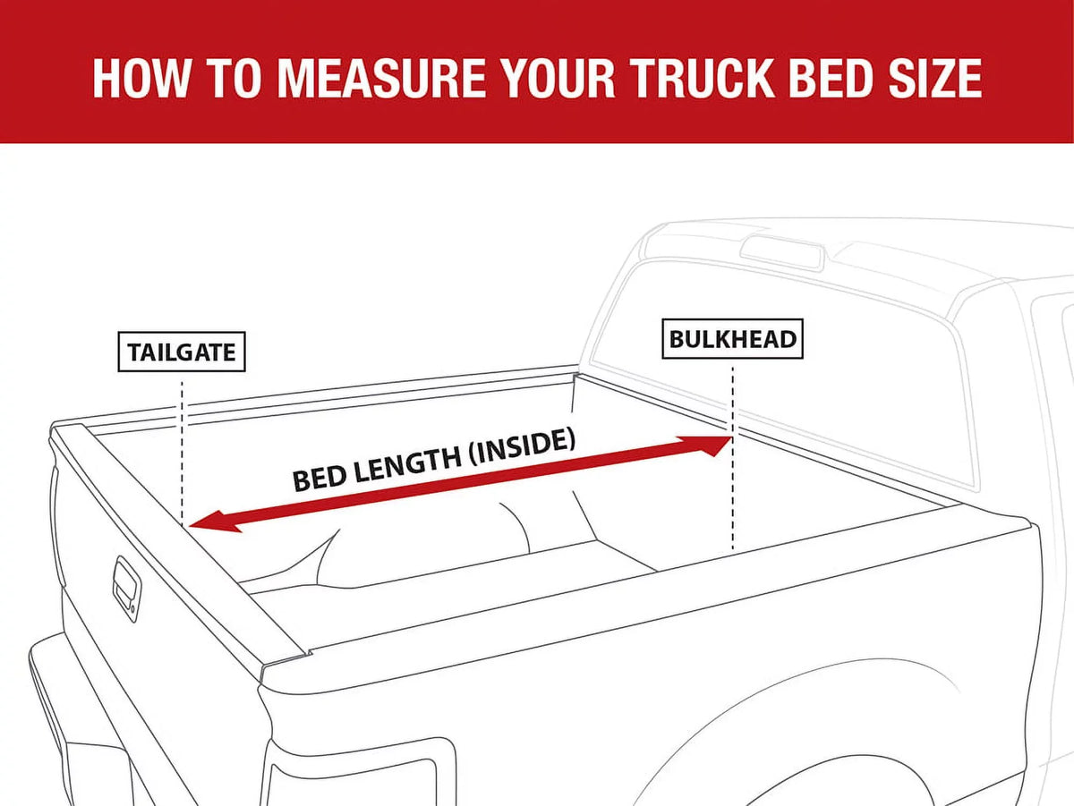 MaxMate Soft Quad-fold Truck Bed Tonneau protector appropriate with 2002-2018 Dodge Ram 1500; 2003-2023 2500 3500; 2019-2023 Classic | 6'4" (76") Bed | TCD484011