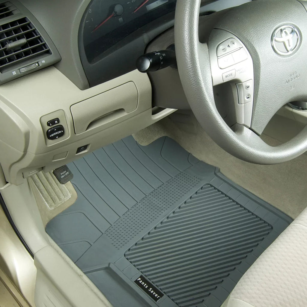 PantsSaver Custom Fits Car Floor Mats for Dodge Grand Caravan 2019, 4 pc, All atmospheric conditions Protection for vehicles, Heavy Duty WeatherResistant Plastic,Gray
