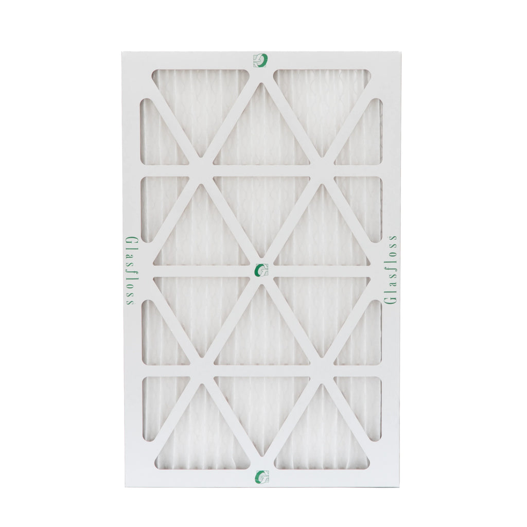 Actual Size: 17-1/2 x 24-1/2 x 7/8. 12 Pack of 18x25x1 MERV 10 Pleated Air Filters by Glasfloss