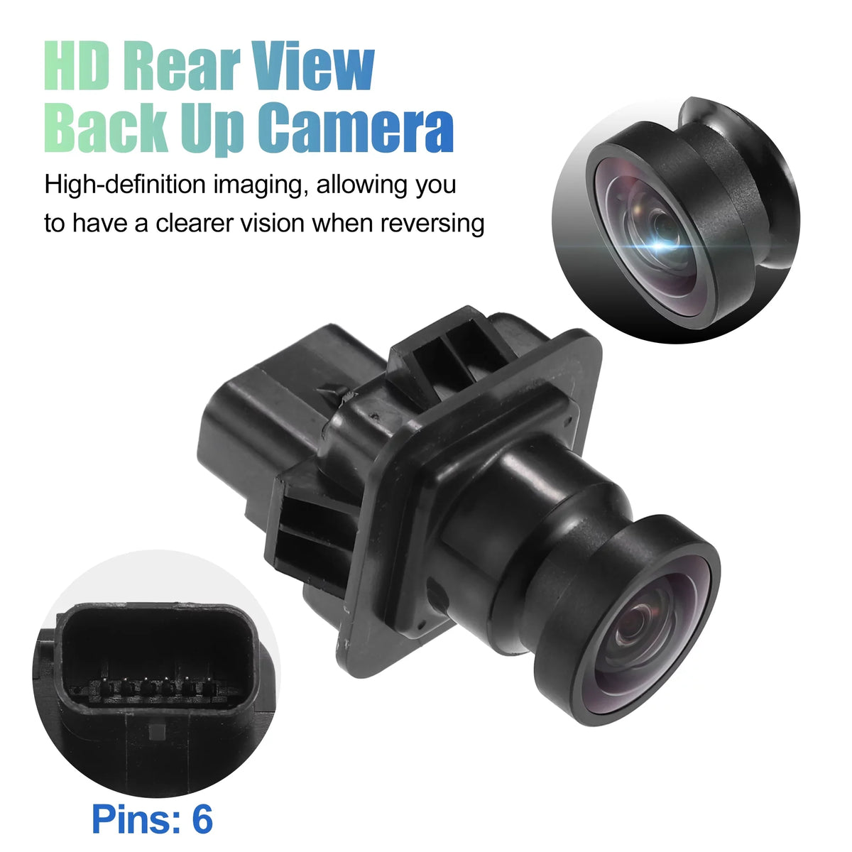 Unique Bargains Rear View Camera Rear Park Assist Reverse Camera for  F250 F350 F450 F550 Super Duty 2015-2016