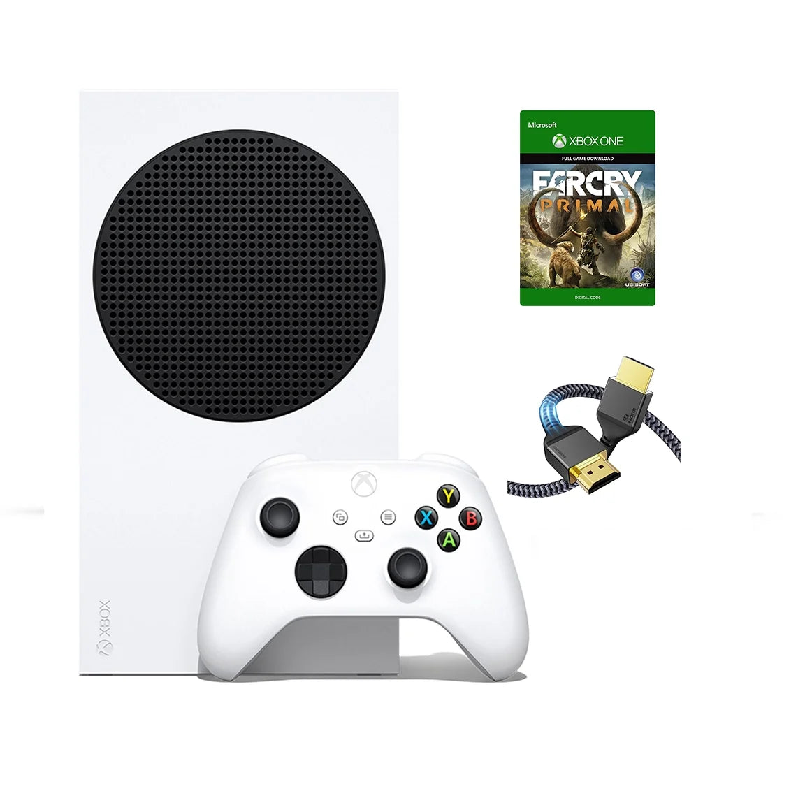 2023 Newest Edition- Xbox-Series-S 512GB SSD– White Wireless Controller with Far Cry Primal Full Game and SUPERE High Speed HDMI Cable