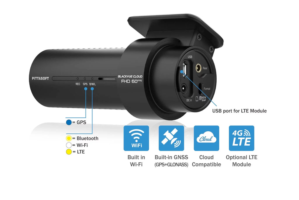 BlackVue DR770X-1CH Dash Cam With 256GB Card | Single Lens Cloud-Ready 1080p 60FPS GPS & WiFi
