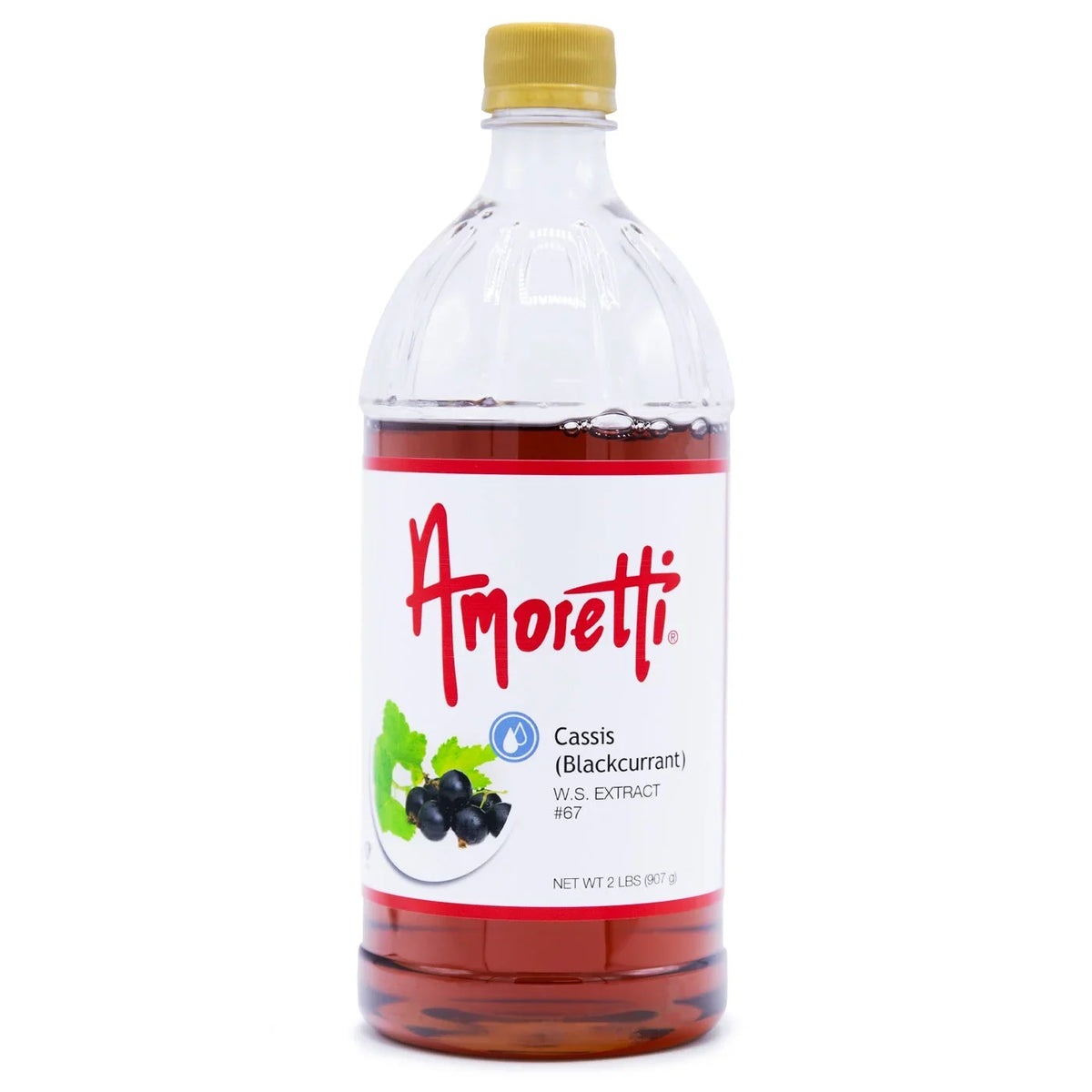 Amoretti - Cassis (Blackcurrant) Extract liquid Soluble 2 oz - Highly Concentrated & Perfect For Pastry, Savory, Brewing, and more, Preservative Free, Vegan, Kosher Pareve, Keto Friendly