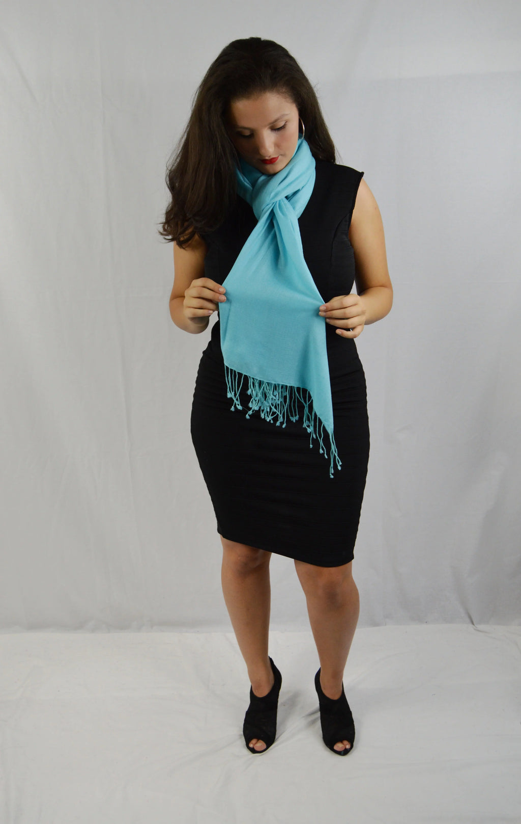 Fancy Shawl/Sheer Shawl/Summer Shawl/liquid Pashmina Shawl/Light weight Shawl/Evening Shawl/Pashmina Shawl/Scarf/Scarves (Tiffany Blue Regular Shawl)