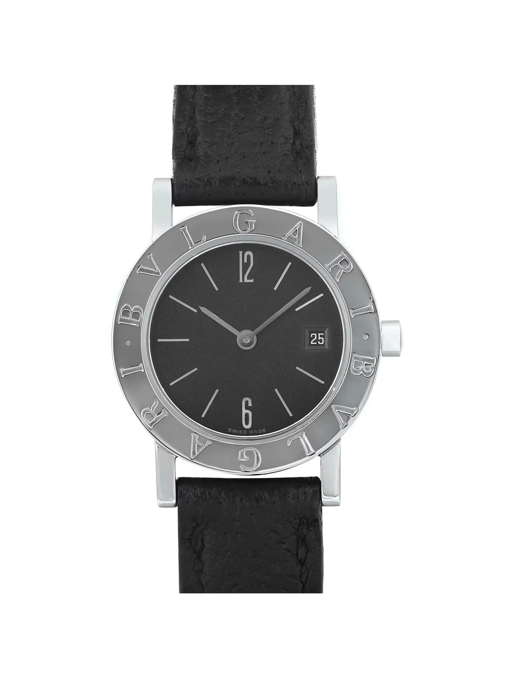Bvlgari Bvlgari 26mm Steel Black Dial Quartz Ladies Watch BB 26 SLD
