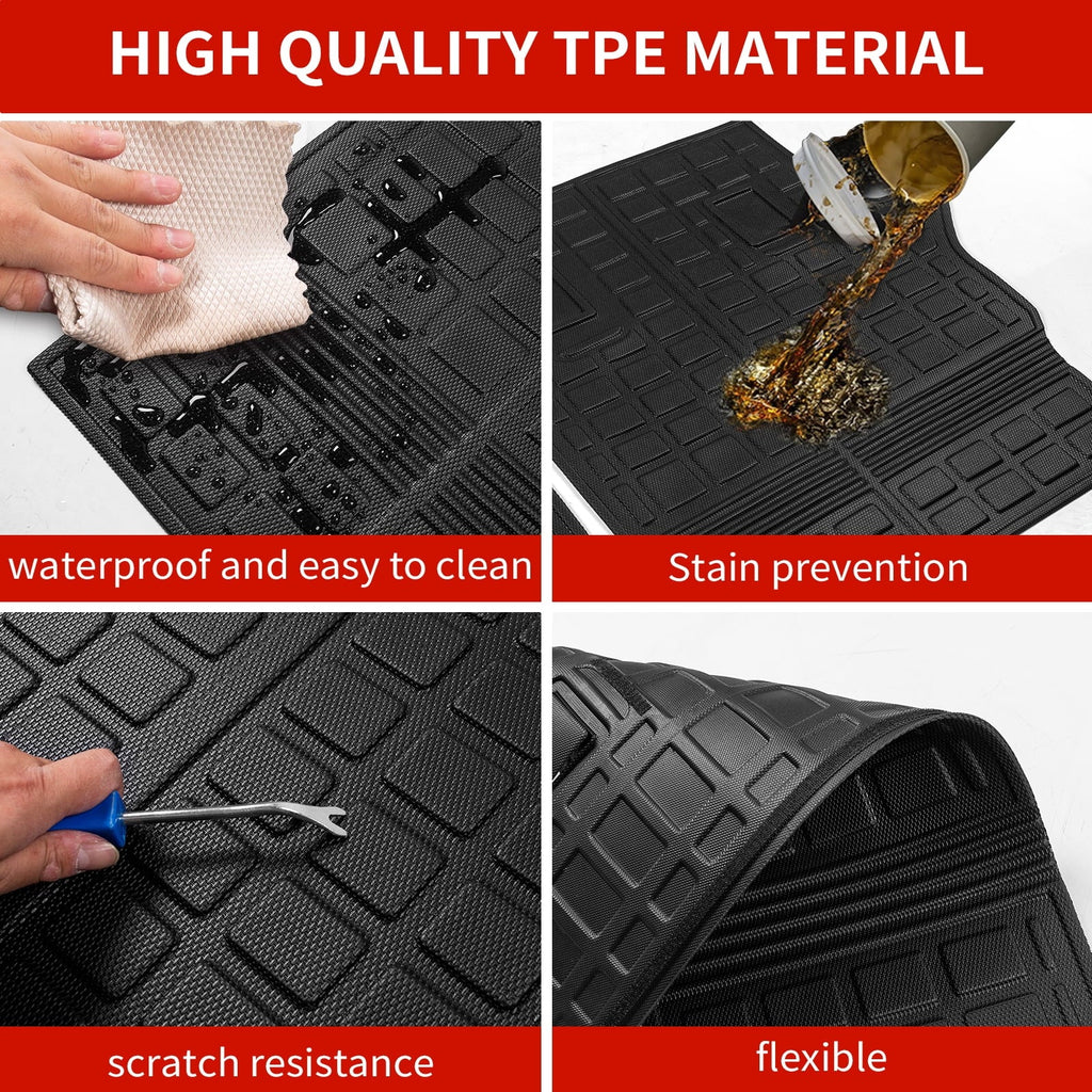 Fit 2019-2024  RAV4 Back Seat Protector TPE All climate Trunk Mats 2023 RAV4 Accessories