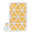 Actual Size: 11-1/2 x 19-1/2 x 7/8. 6 Pack of 12x20x1 MERV 11 Pleated Air Filters by Glasfloss