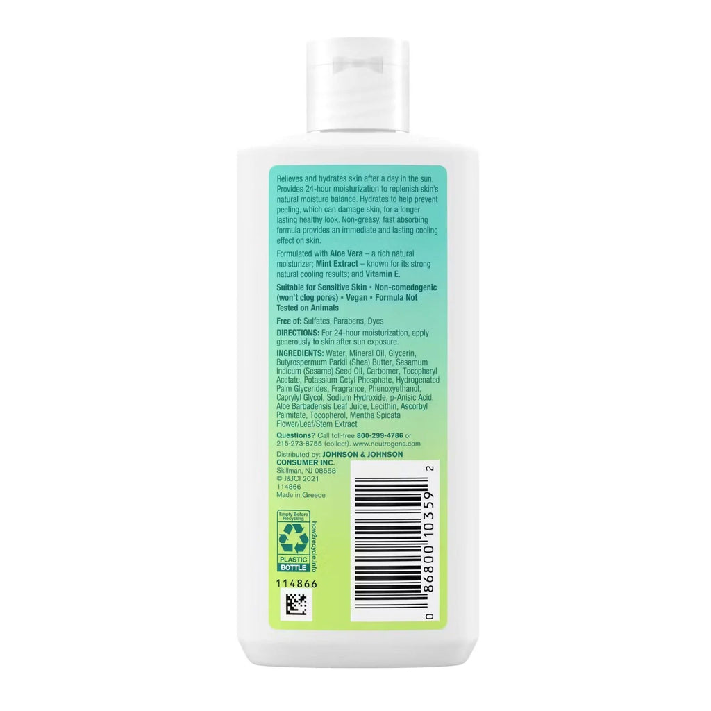 Bottle Scented Lotion (EA/1). Hand and Body Moisturizer Neutrogena Sun Rescue 6.7 oz