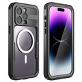 for iPhone 14 Pro 6.1" Case Waterproof, Built-in 6H Screen Protector [Real 360][IP68 Underwater][14FT Military Dropproof][Dustproof][matching with MagSafe] for iPhone 14 Pro - Black