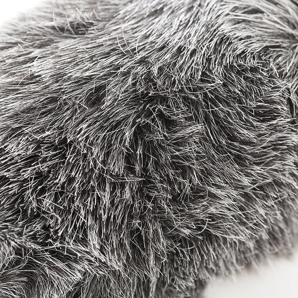 Movo Ws-g270 Furry Rigid Windscreen For Microphones 18-23mm In Diameter And Up To 10.6" [27cm] Long - Dark Gray