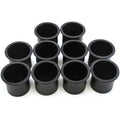 10 Cup Holder Plastic Pocket Recessed Insert Universal for ship RV Car Truck Sofa Game Table Marine Pontoon Motorhome Camper