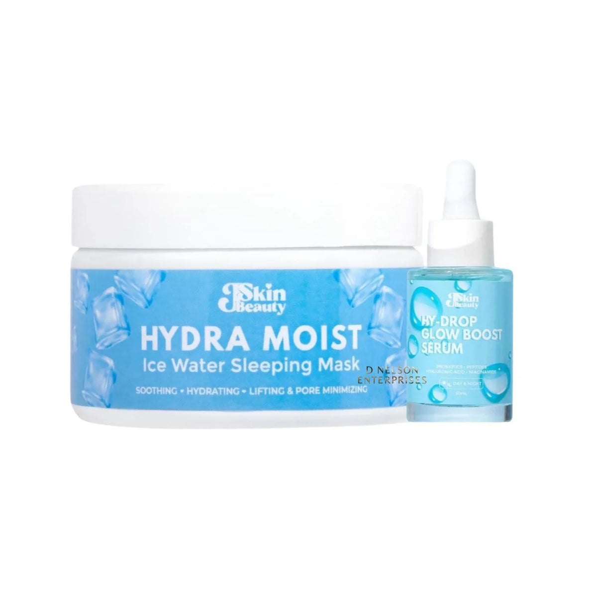 Glowing Skin Combo: JSkin Beauty Hydra Moist Ice aqua Sleeping Mask & Hydrop-Glow Boost Serum
